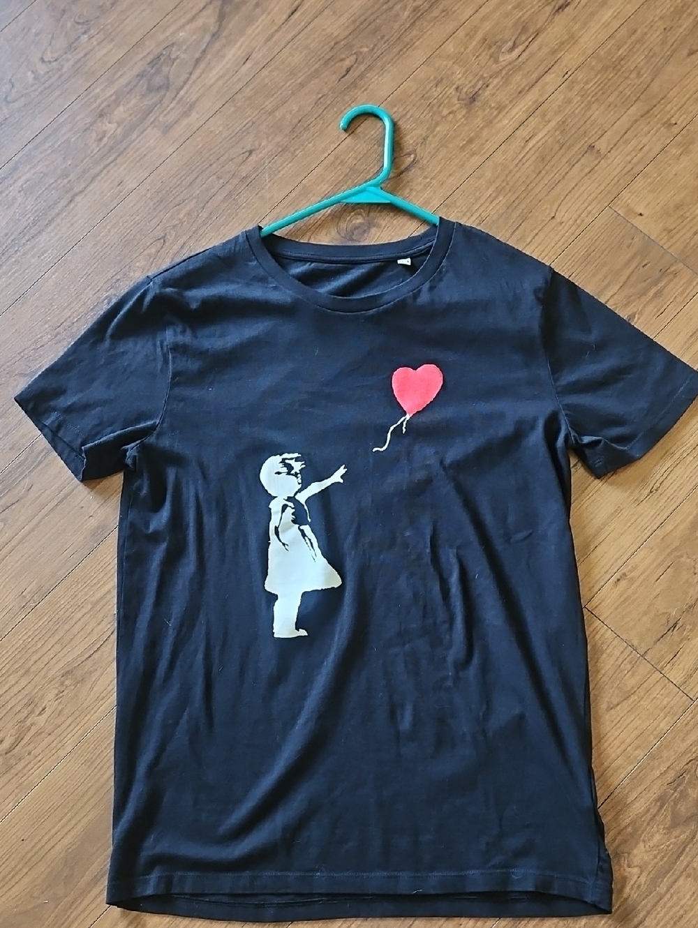 Bansky Girl Floating Balloon Shirt Size S For Men
